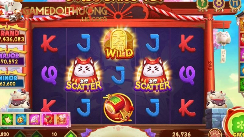 Nổ hũ đổi thưởng trong Mèo Thần Tài có gì đáng chơi?